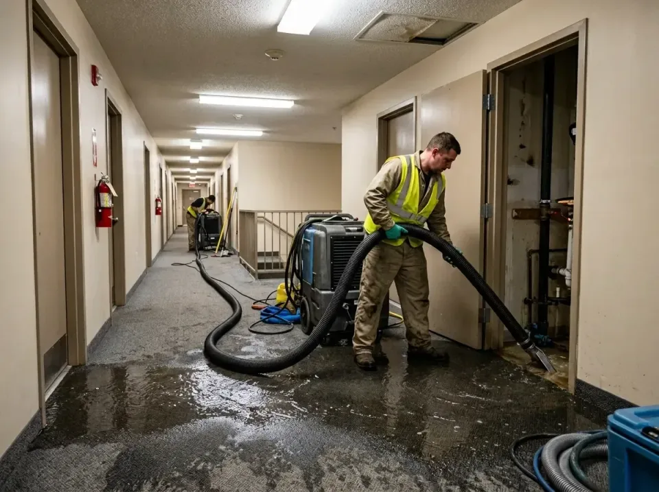 multi-unit-apartment-hallway-f-005 — frequently asked questions, Emergency Burst Pipe Water Extraction & Removal in Clarkdal…